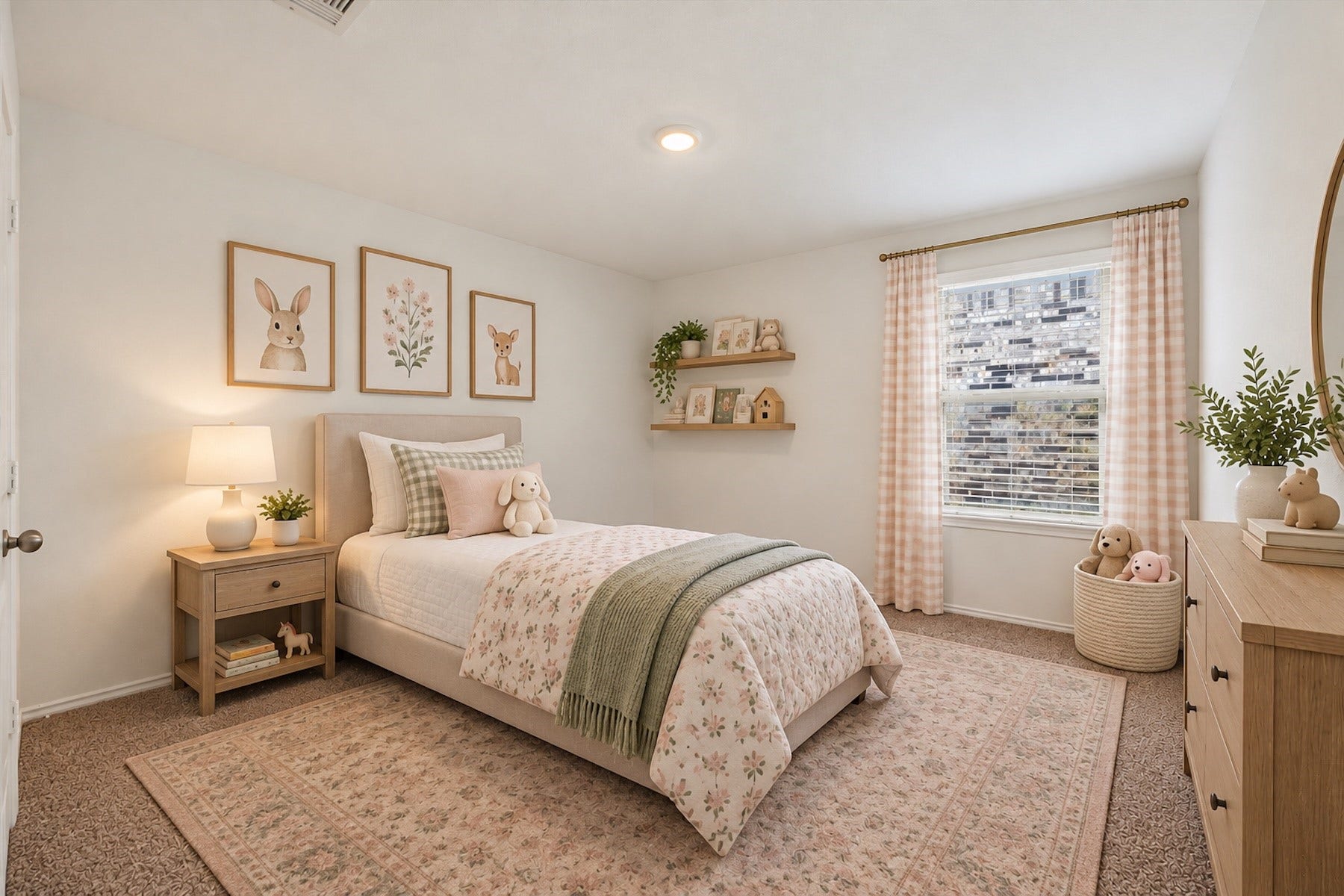 21406 Flowering Garden Lane, Katy, TX 77449 Spacious secondary bedroom with plush carpet. *virtually staged