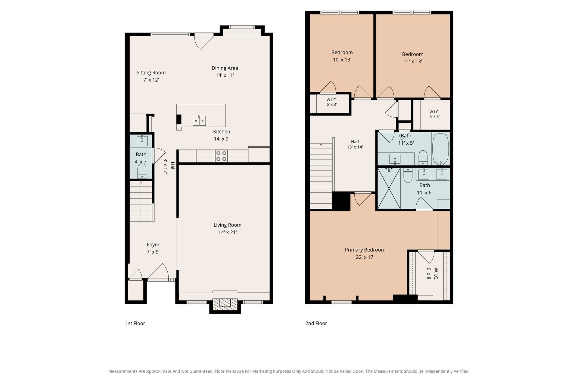 14387 Misty Meadow Lane, Houston, TX 77079 Floor plans for both the first and second floors!