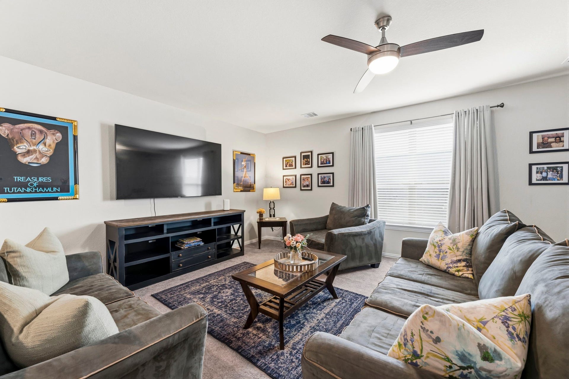 17209 Olive Blossom Court, Conroe, TX 77385 Comfortable and inviting space ideal for movie nights, gaming, or relaxing with family and friends.