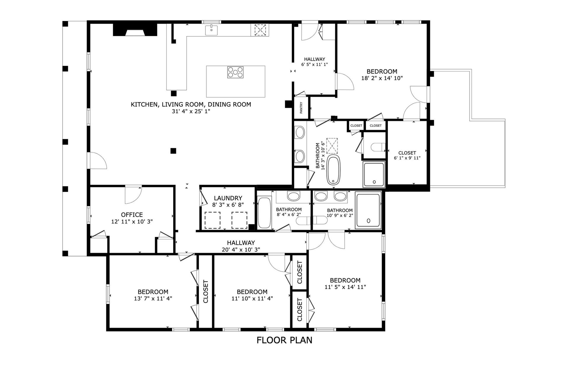 10054 Cedardale Drive, Houston, TX 77055 Floor Plan