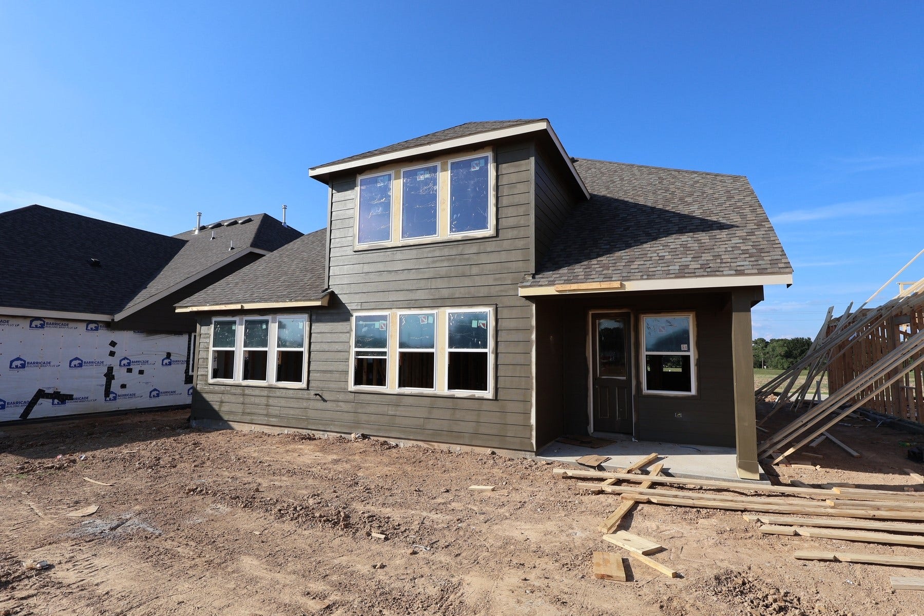 29443 Oaklawn View Drive, Waller, TX 77484 Backyard with covered patio - still under construction!