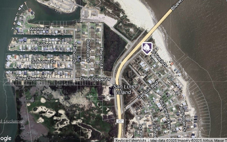 Property photo for 00000 Jolly Roger Drive, Freeport, TX