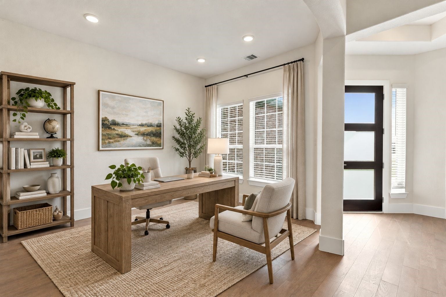 A VERSATILE SPACE TO MAKE YOUR OWN! This INVITING flex space is virtually staged as a home office, showcasing a spacious desk area, large windows, and plenty of natural light! The OPEN FLOOR PLAN allows this versatile room to serve as an additional living room, sitting area, or cozy reading retreat to suit your needs! **Photo is Virtually Staged**