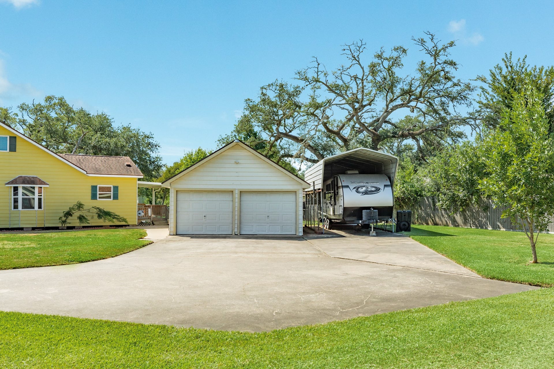 Plenty of space for all of the toys and additional parking!