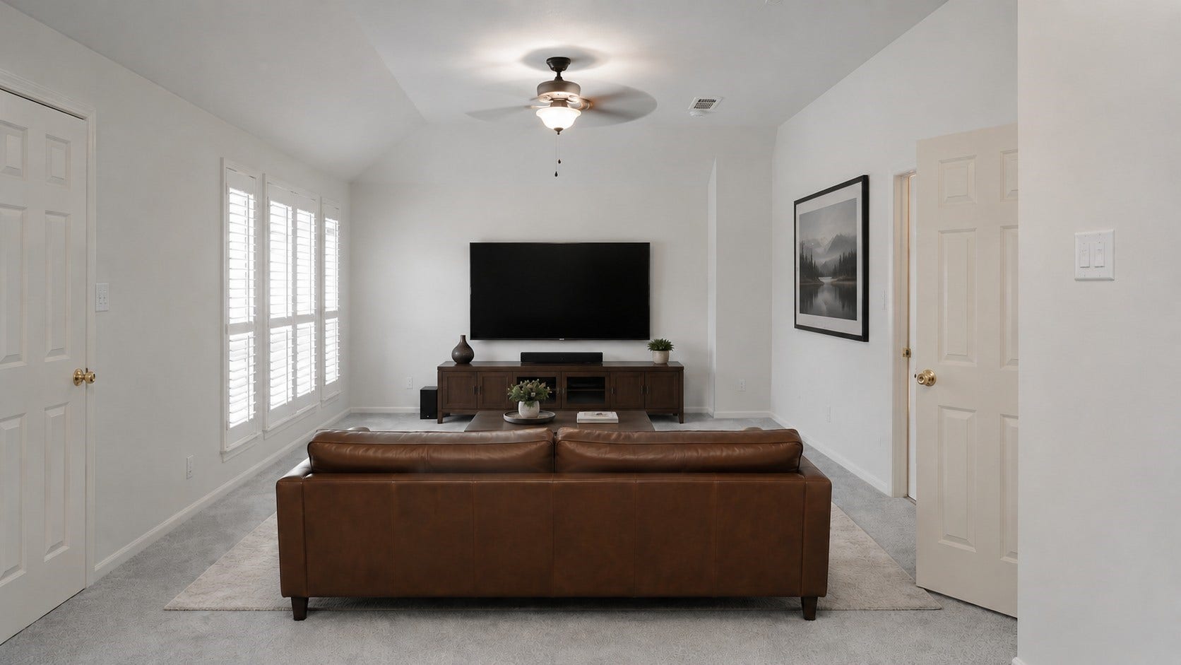 4700 Broadmoor Drive, League City, TX 77573 Virtual stage game room on second floor. windows overlooking the front yard.