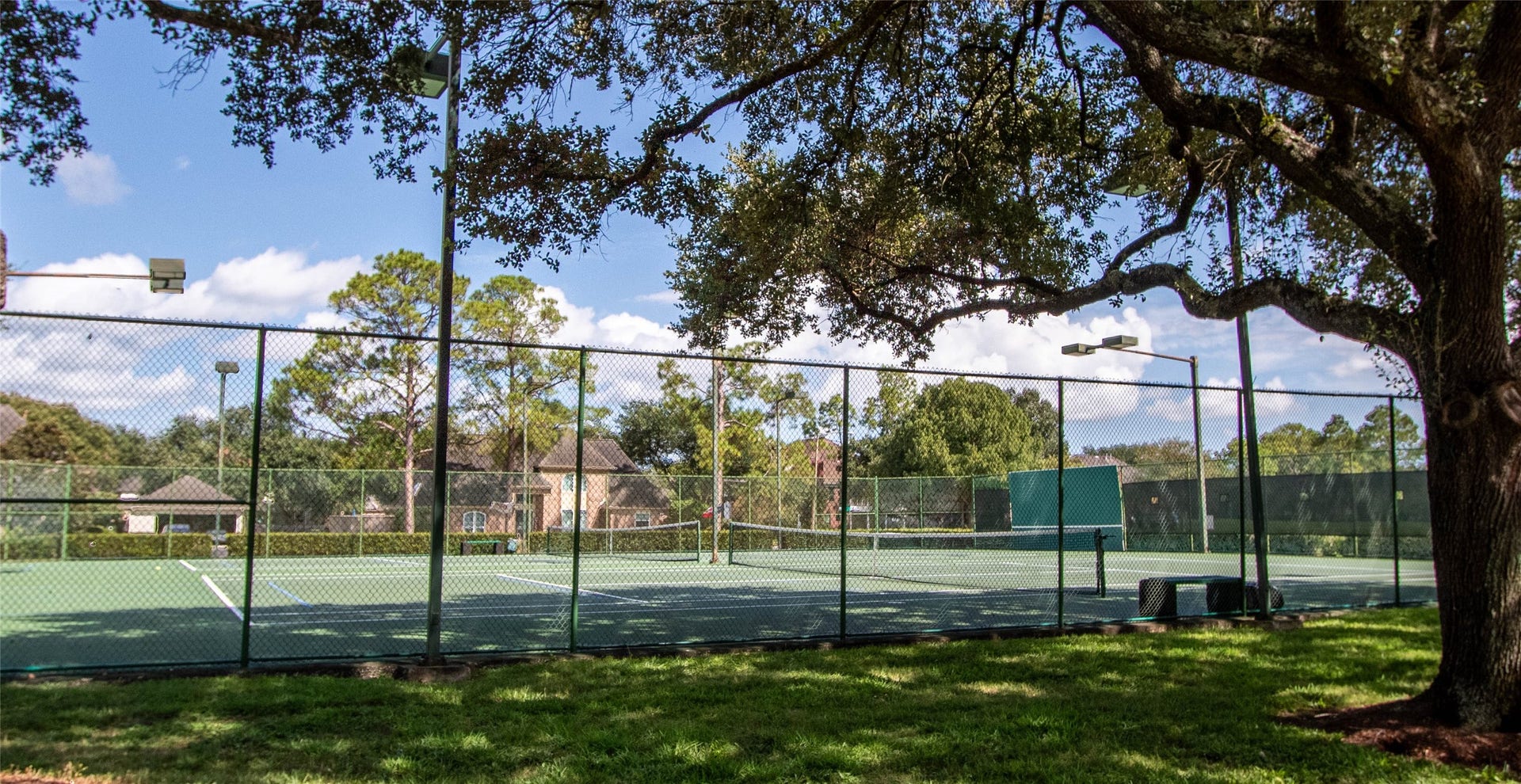 4700 Broadmoor Drive, League City, TX 77573 This is part of the amenities inside the gates of South Shore Harbour that is walkable from the house. Just bring your tennis rackets!