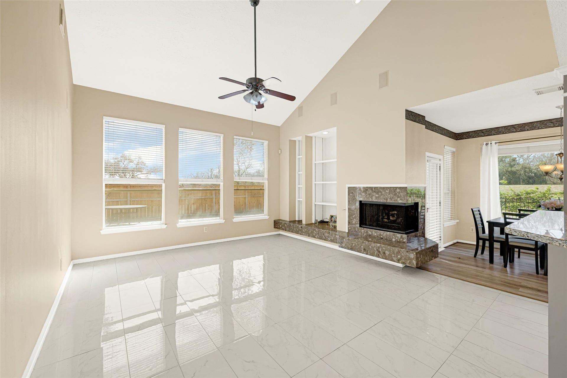 4902 Bellmead Drive, Missouri City, TX 77459 View from kitchen to Living room