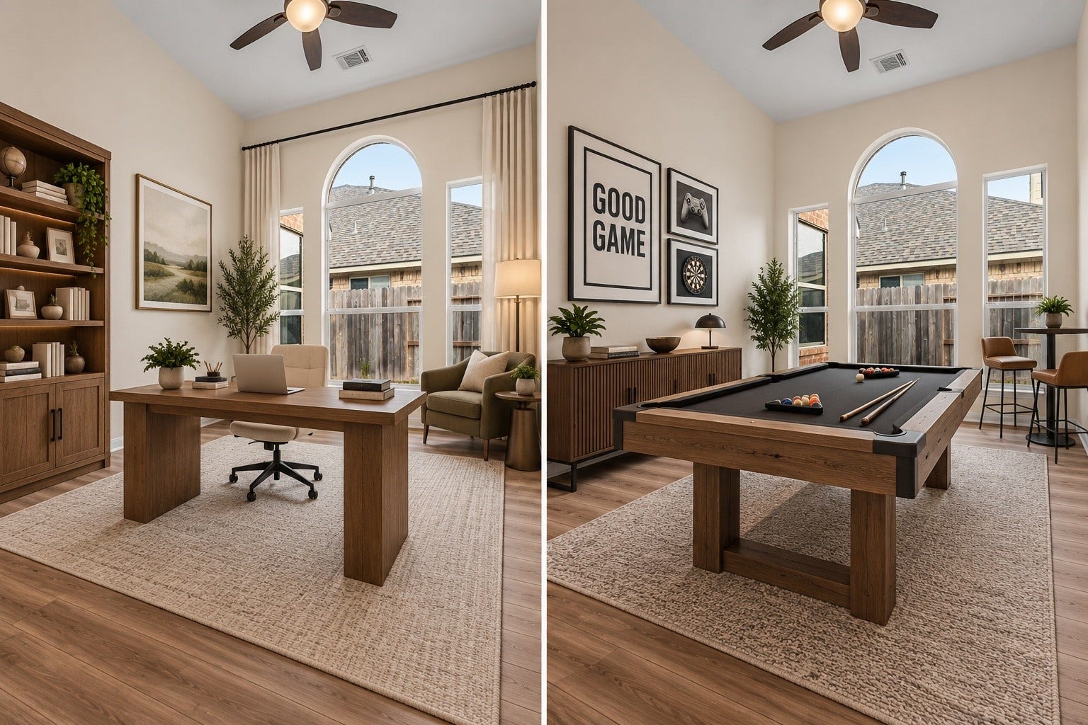 3906 Inglewood Circle, Missouri City, TX 77459 There is a designated flex space--perfect for a home office, game room or overflow bedroom.