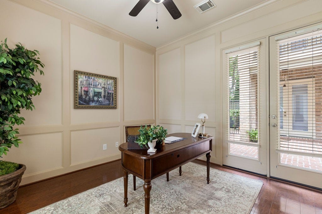 82 Mill Point Place, The Woodlands, TX 77380 The office is to the left as you walk into the home.