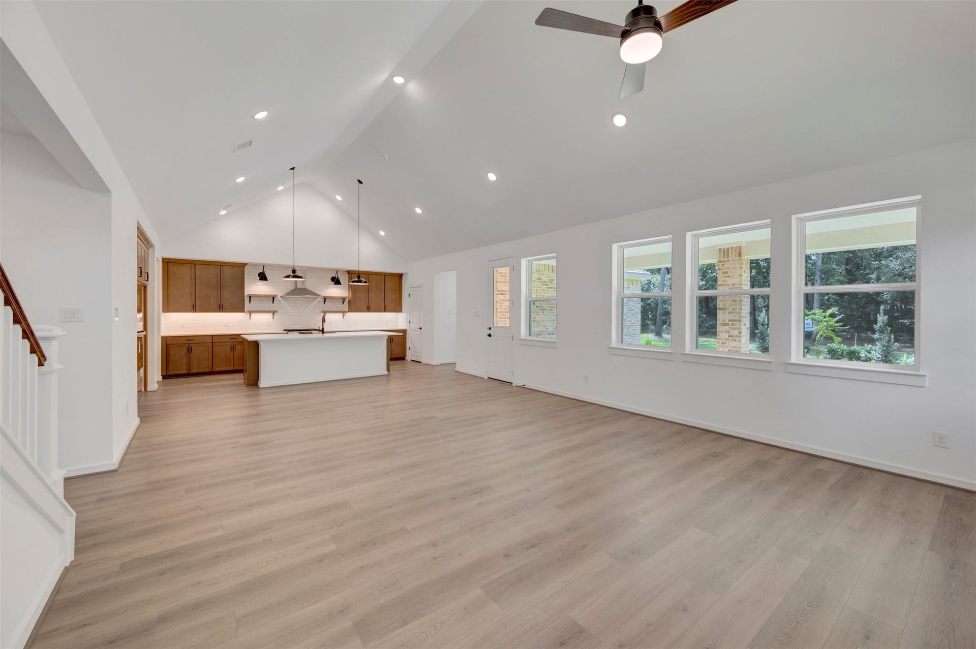 2124 River Maple Drive, Magnolia, TX 77363 Open living area (*Photo not of actual home and used for illustration purposes only. Colors/finishes may differ from the ones currently selected in the home.)