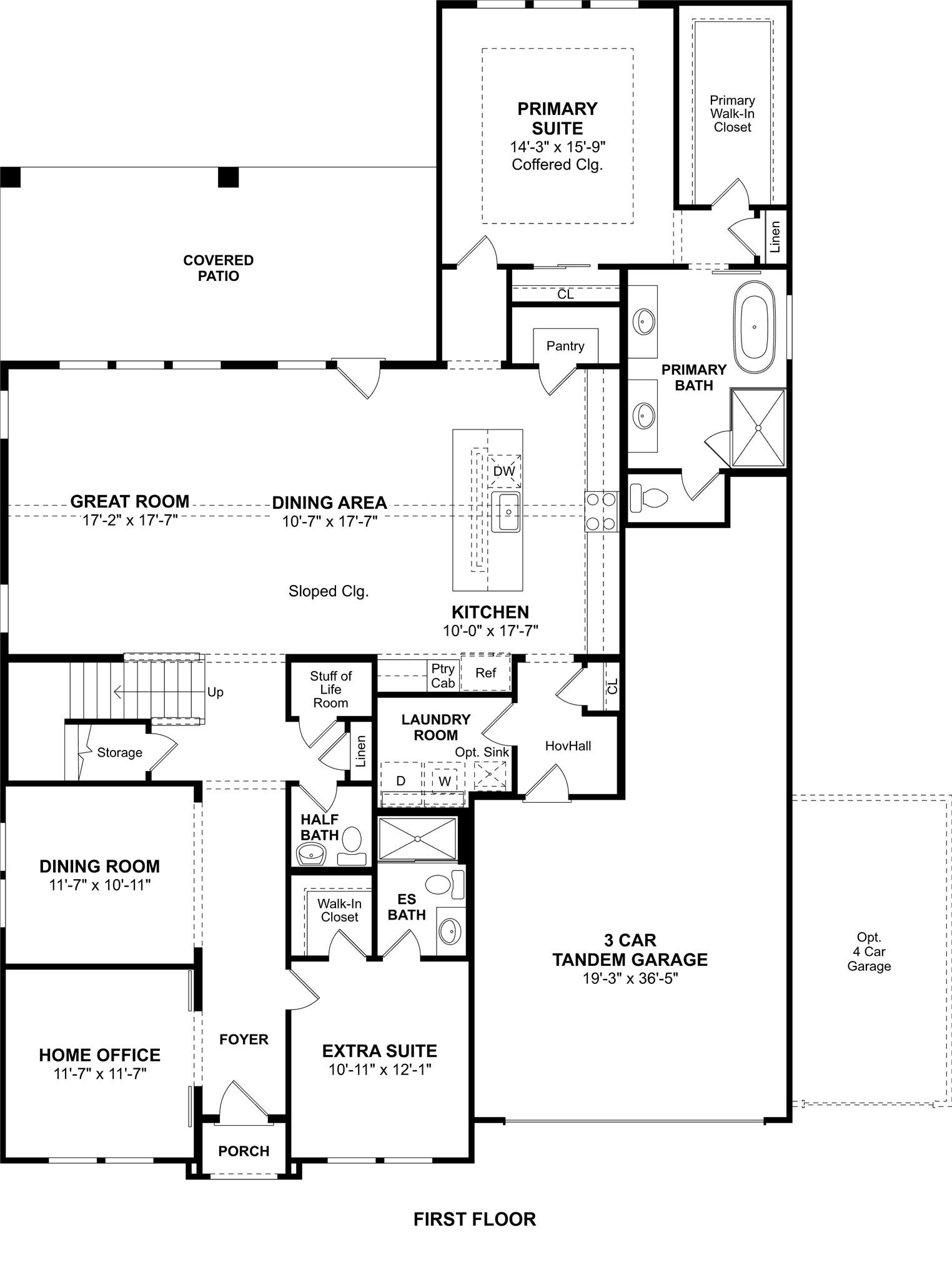 2124 River Maple Drive, Magnolia, TX 77363 The Stirling floor plan by K. Hovnanian Homes. 1st Floor shown. *Prices, plans, dimensions, features, specifications, materials, and availability of homes or communities are subject to change without notice or obligation.