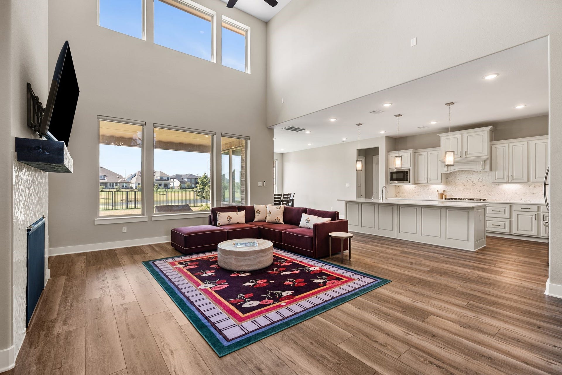 11115 Heartleaf Aster Way, Cypress, TX 77433 Large living room with loads of natural light