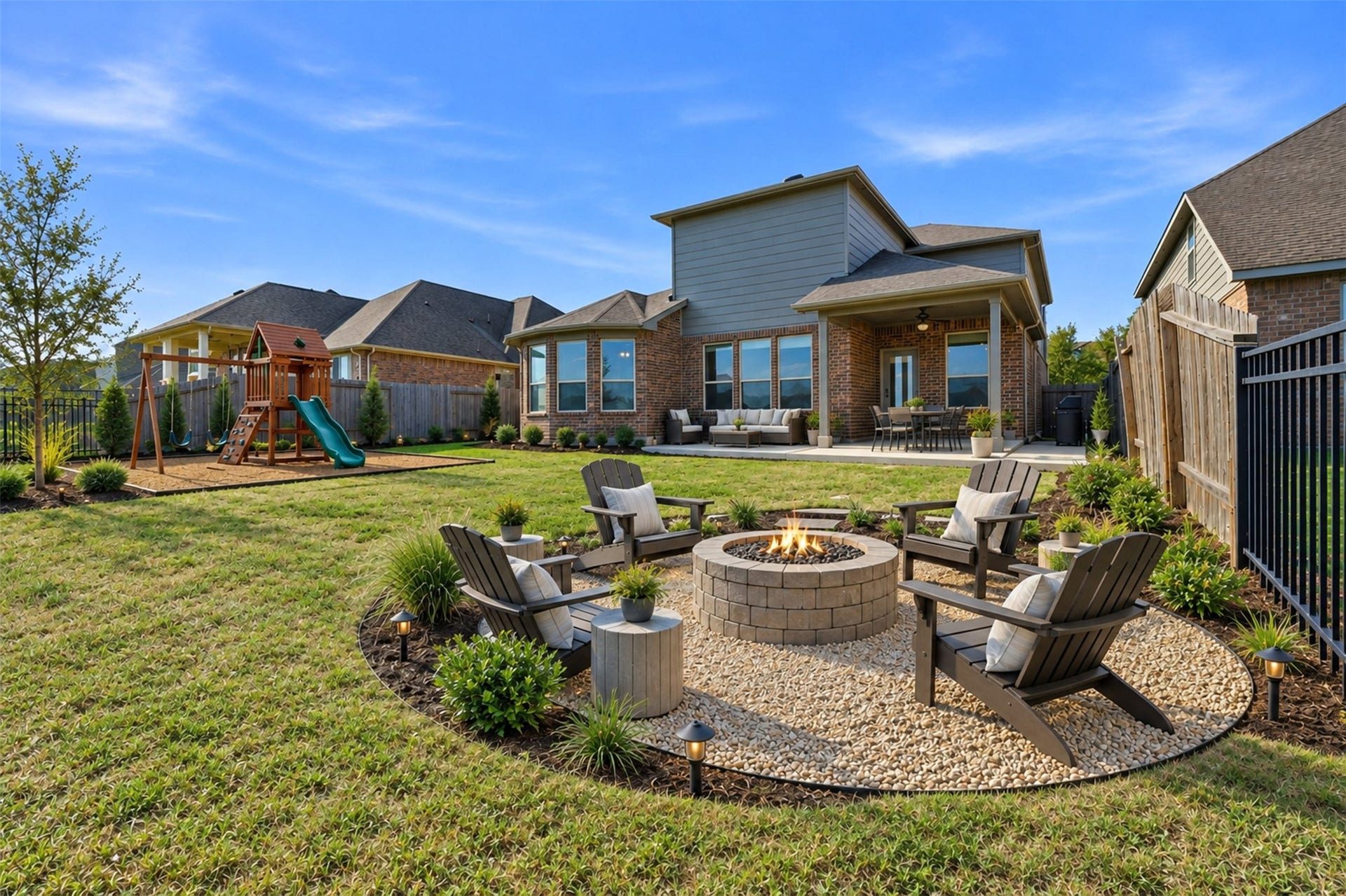 5318 Royal Sunset Court, Katy, TX 77493 Backyard - Digitally Staged