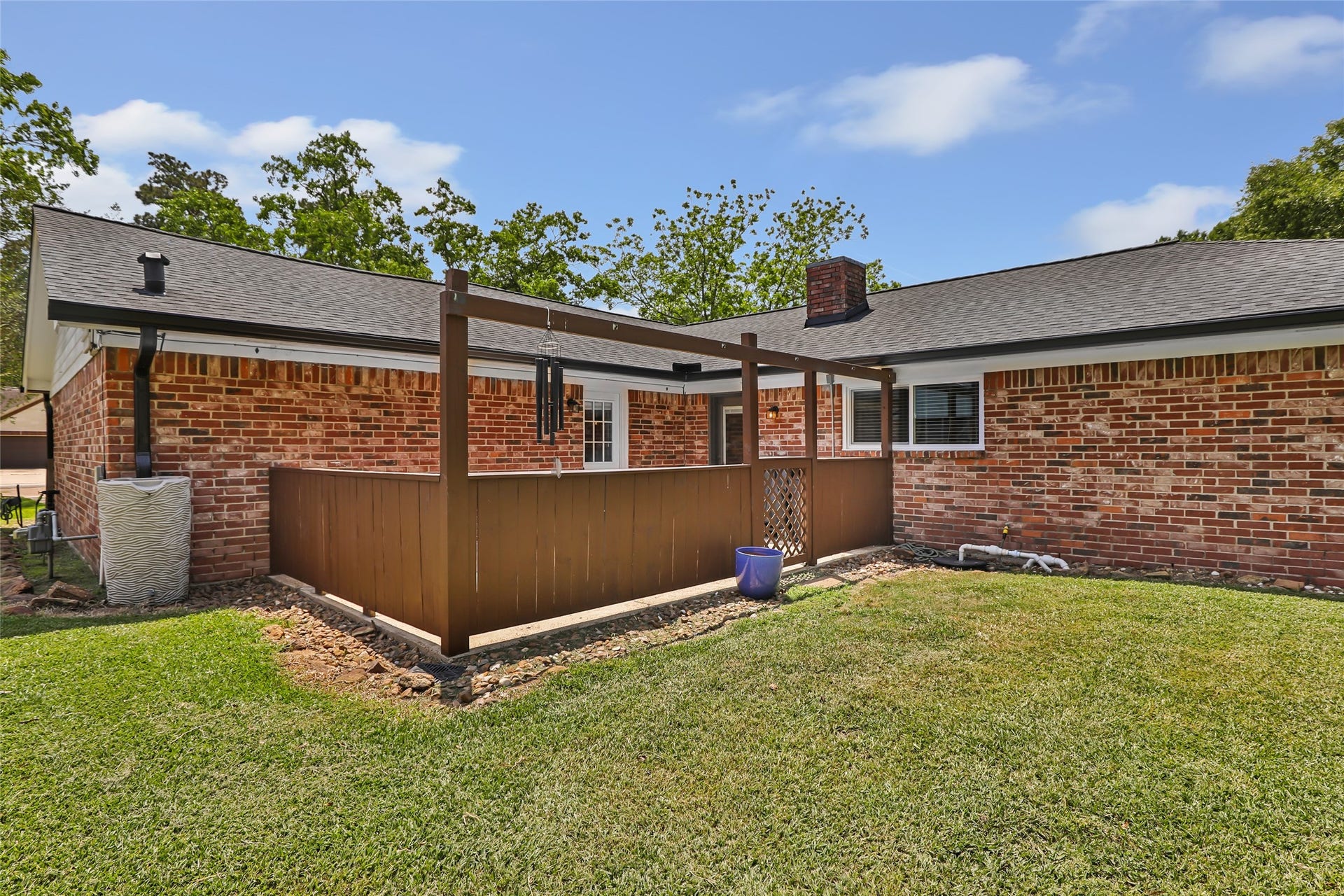 2543 Fountain View Street, New Caney, TX 77357 Back Patio - Perfect for Relaxing or Entertaining