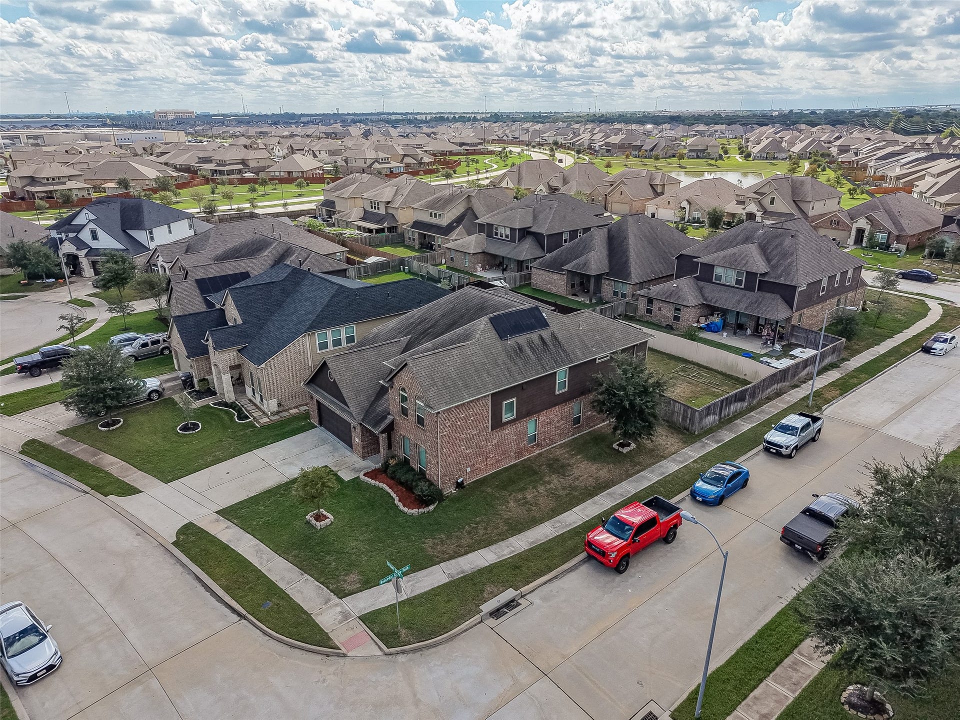 2826 Verdant Spring Trail, Katy, TX 77493 Nestled in a charming suburban neighborhood, this spacious brick home offers a beautifully landscaped corner lot with convenient access to nearby amenities and a friendly community atmosphere.