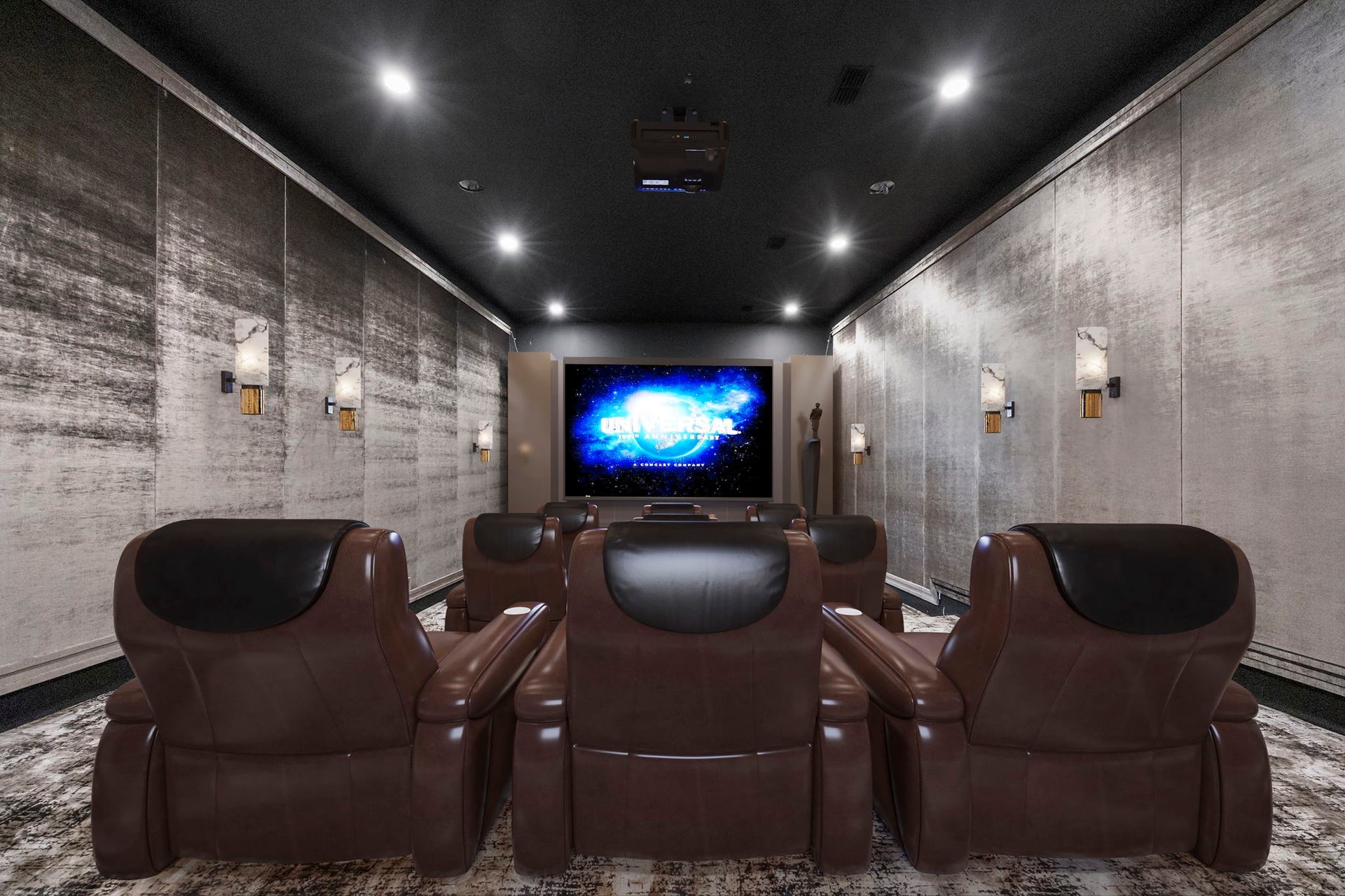 4233 Two Gun Way, Katy, TX 77494 Virtually staged theater.
