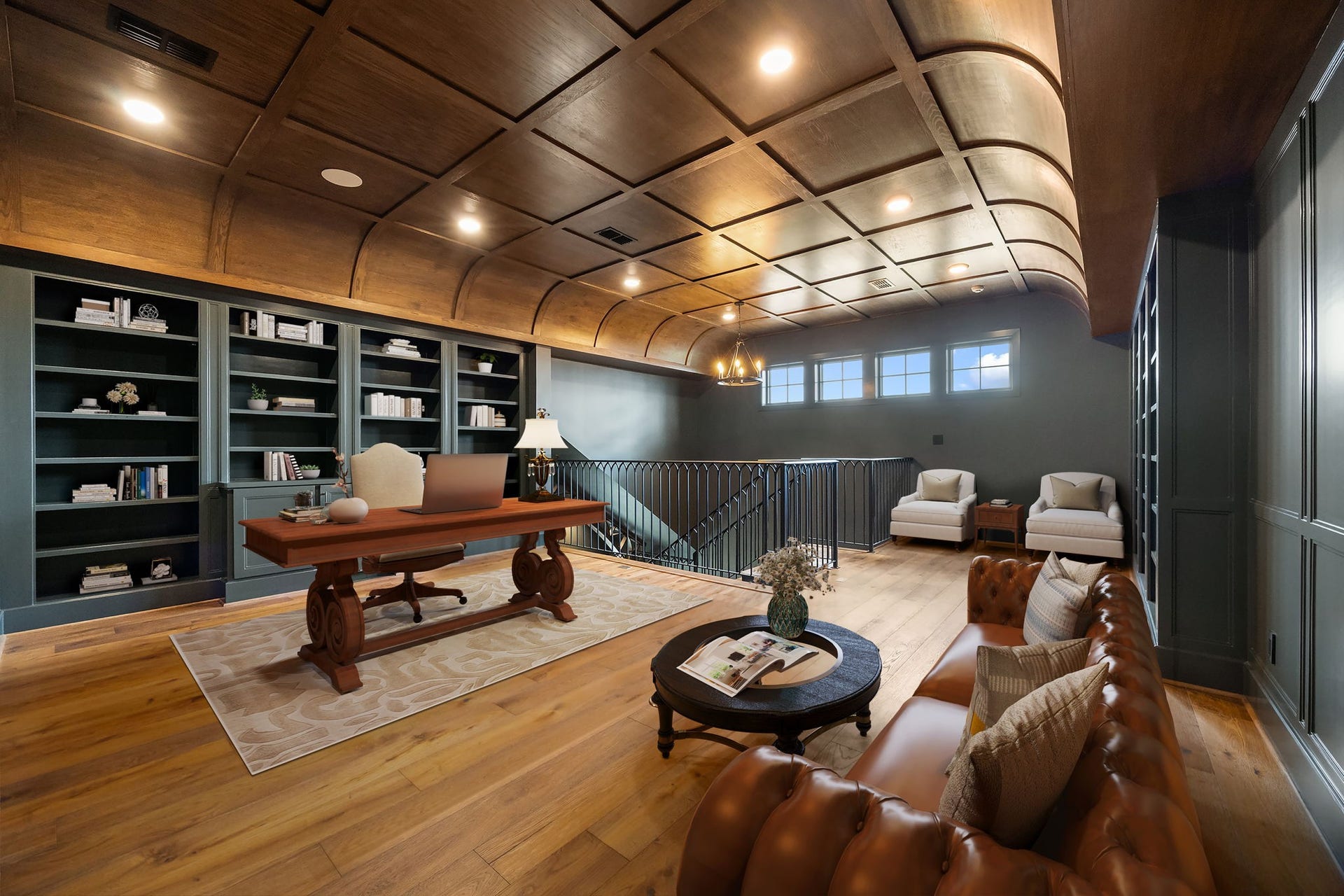 4233 Two Gun Way, Katy, TX 77494 Virtually staged upstairs of library.