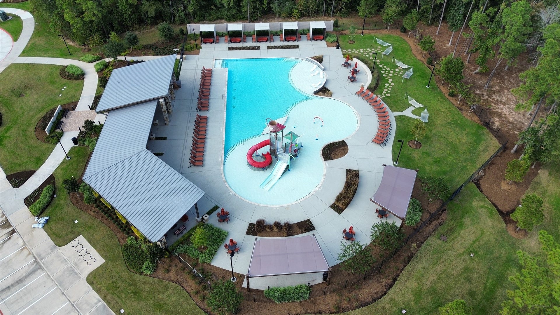 Community Resort style pool and splash area