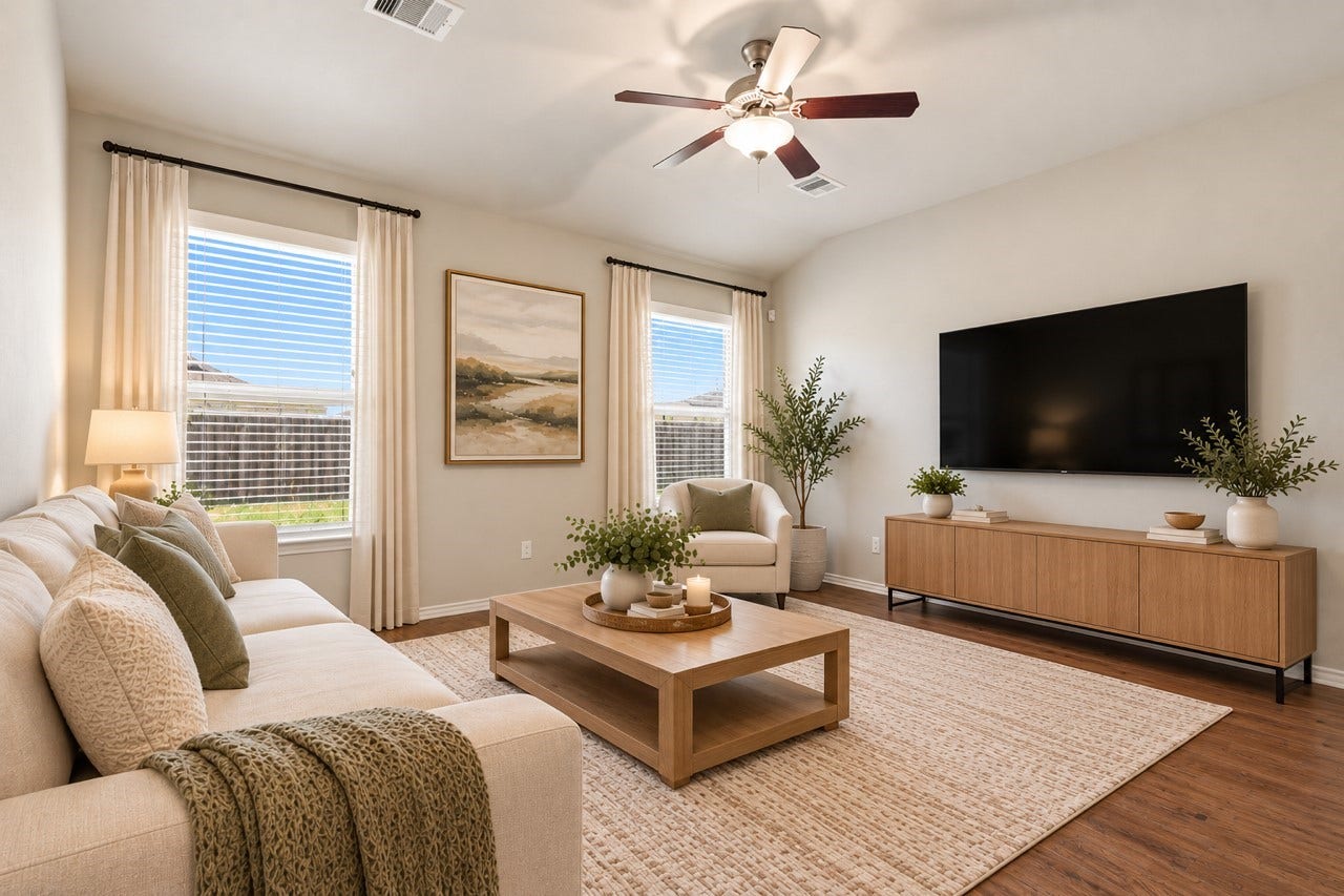 Living Room Area *Virtually Staged*