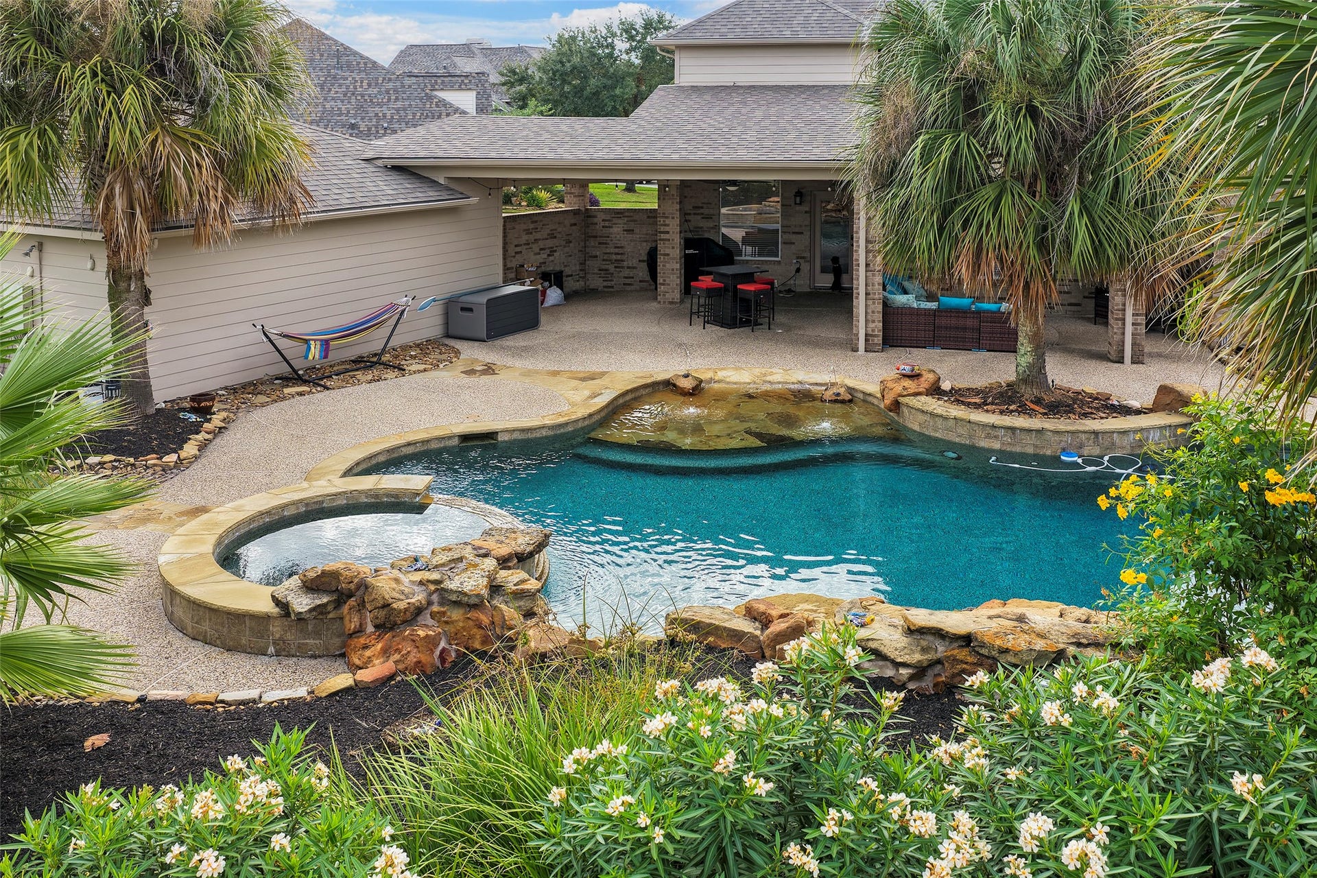17415 Old Court Drive, Tomball, TX 77377 Pool and Covered Patio