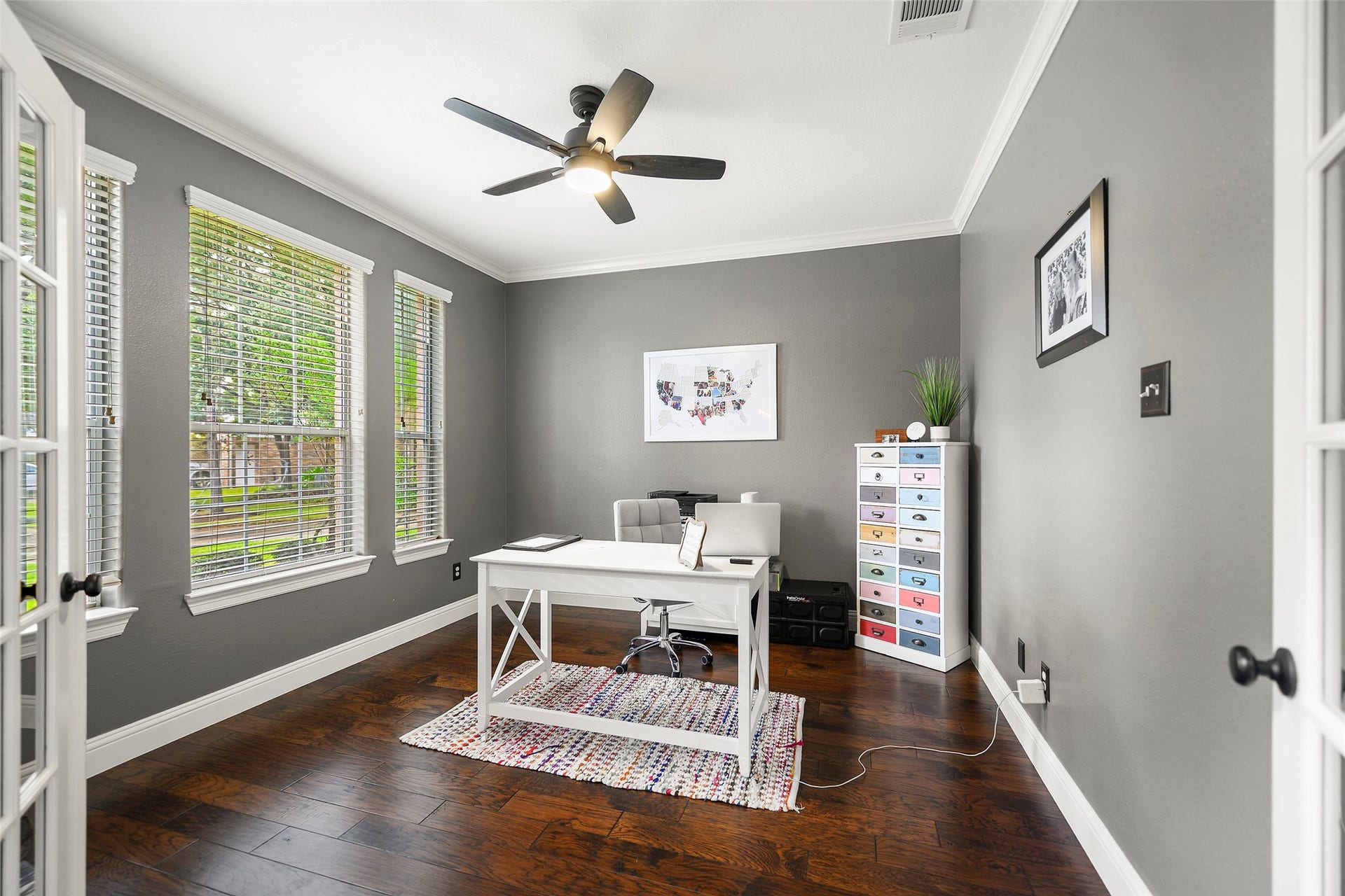 17415 Old Court Drive, Tomball, TX 77377 Home Office with French Doors