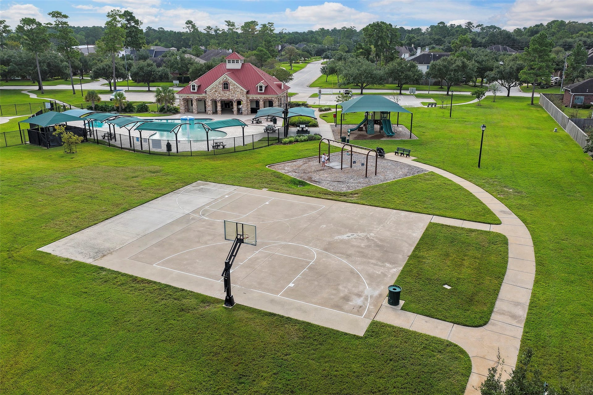 17415 Old Court Drive, Tomball, TX 77377 Neighborhood Basketball Court, Pool and Playground