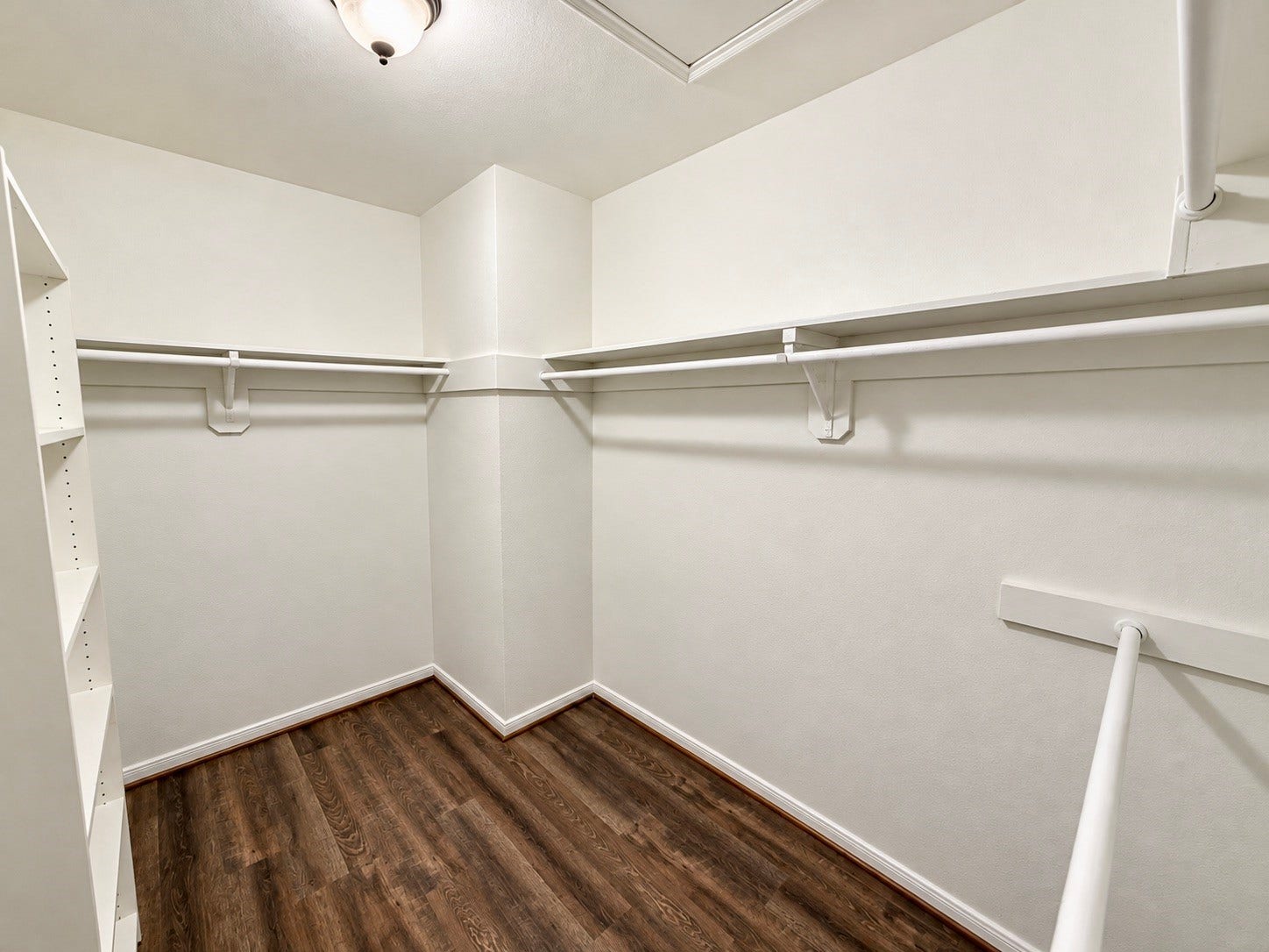Walk in Primary Closet is super spacious!