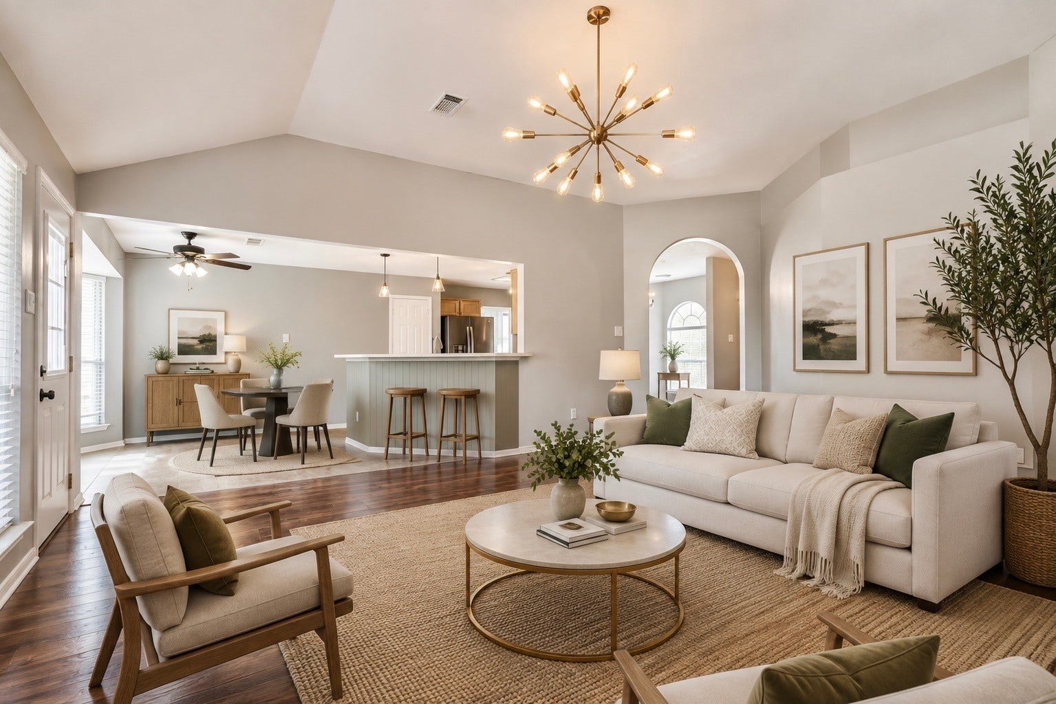 16206 Ruffian Drive, Friendswood, TX 77546 Virtually staged living space