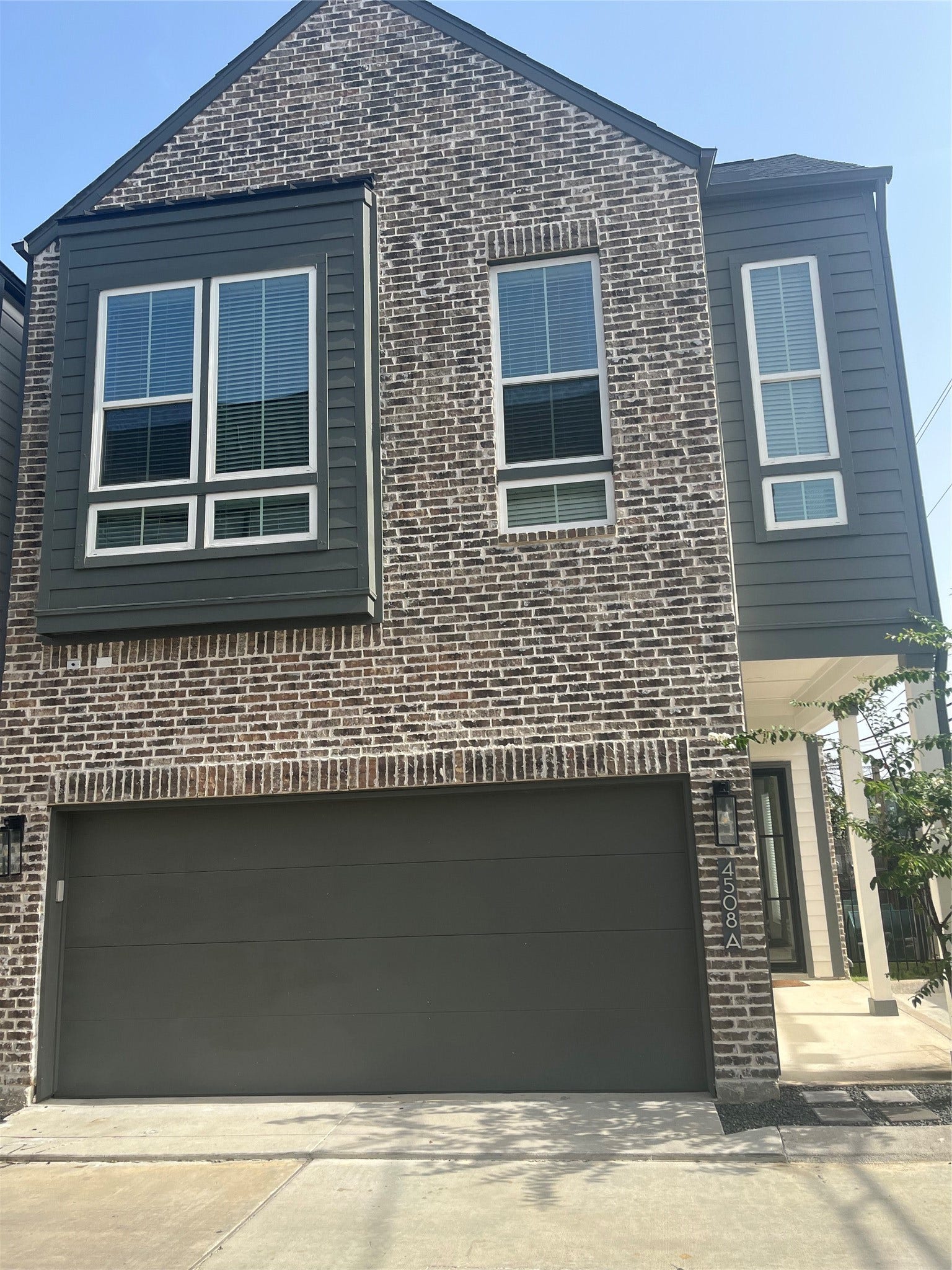 4508 Old Yale Street, #A, Houston, TX 77018 front elevation showing attached 2 car garage