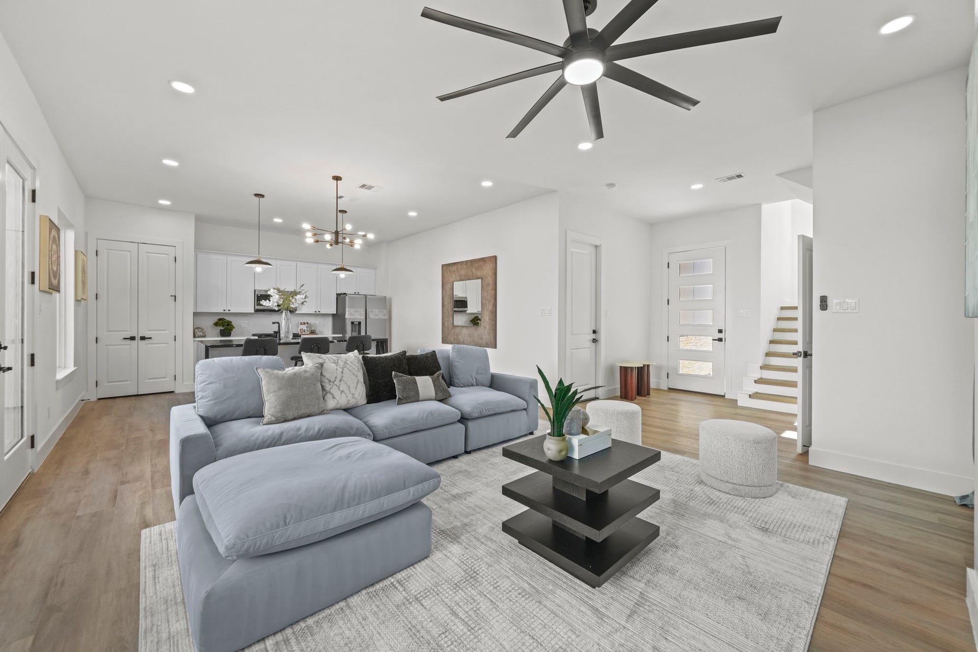 The first floor is open concept perfect for entertaining.