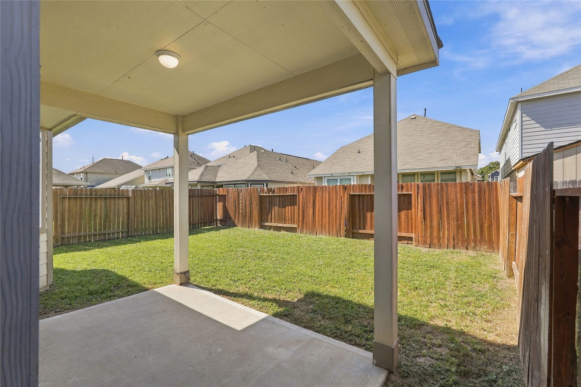 25610 Brooklyn Lane, Porter, TX 77365 Covered Rear Patio with great yard size