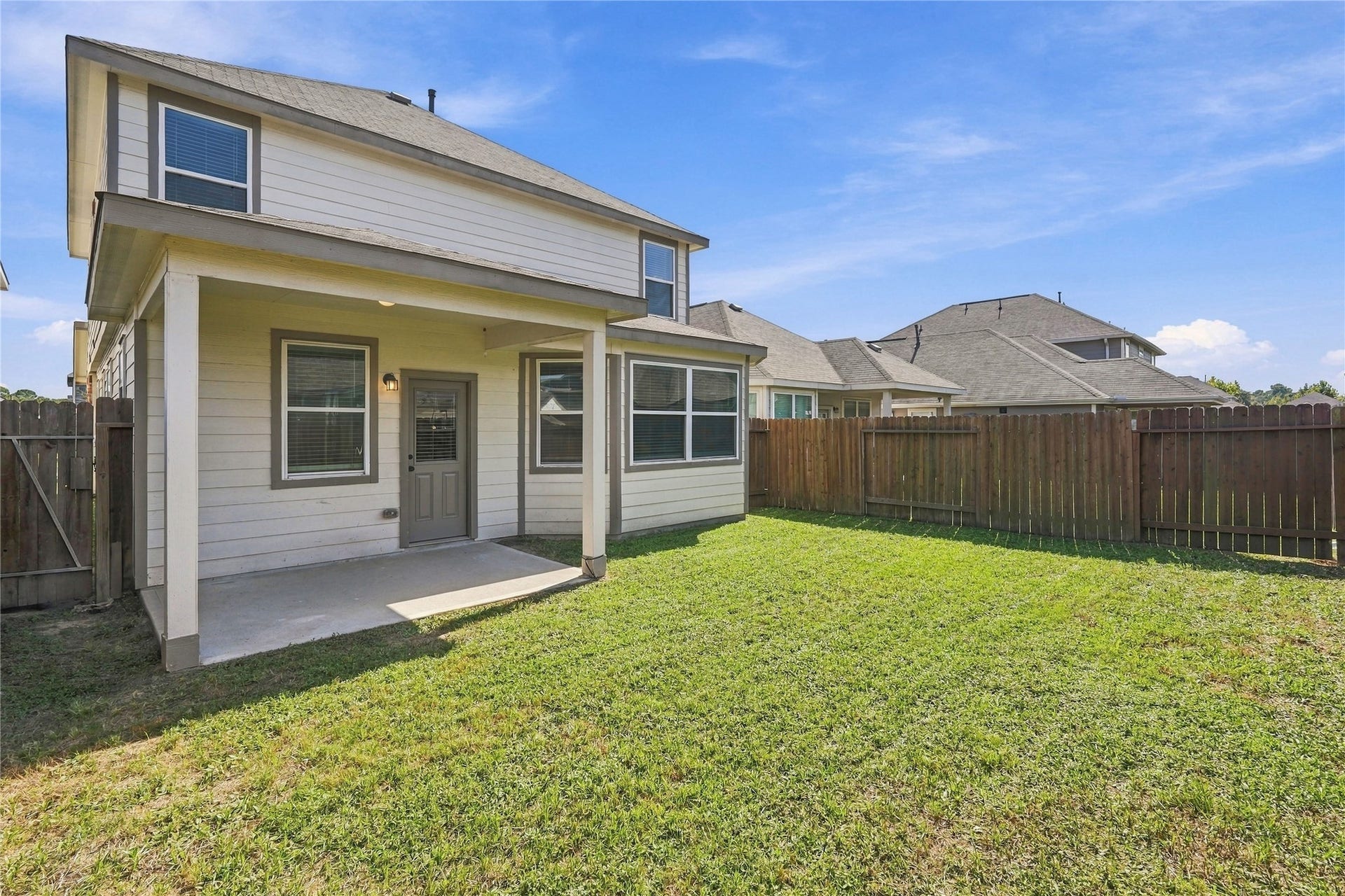 25610 Brooklyn Lane, Porter, TX 77365 Covered Rear Patio with great yard size