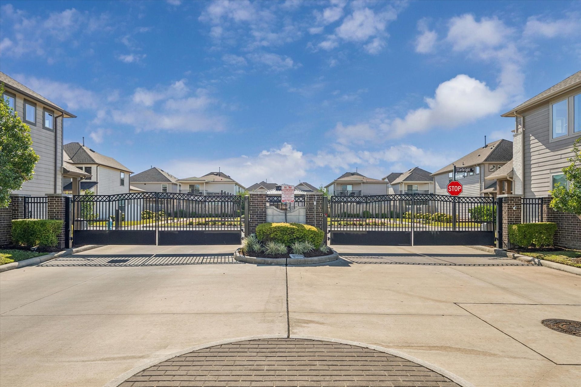 Residents enjoy added peace of mind with controlled access to this private community.