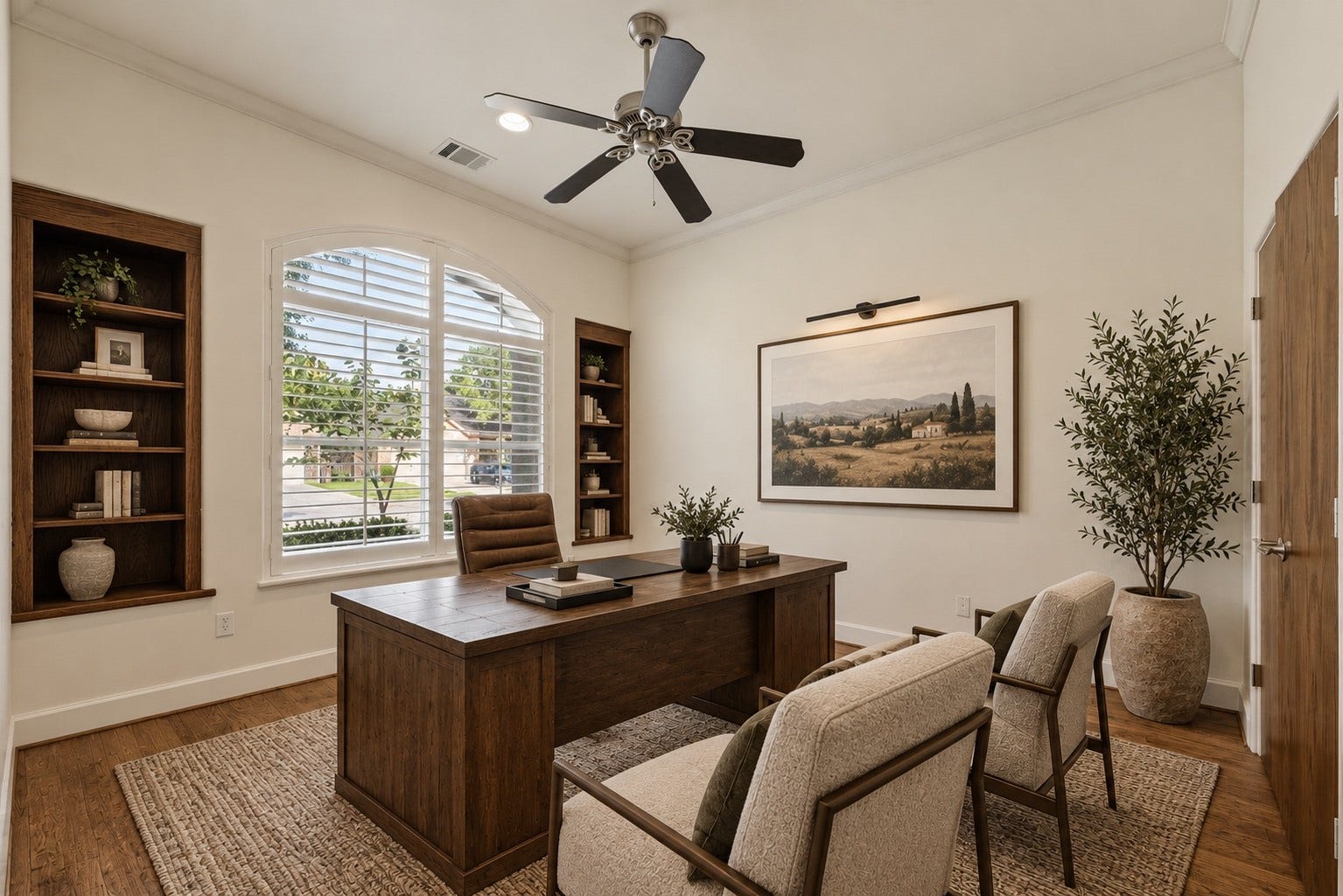 1335 Caravelle Court, Katy, TX 77494 Bedroom #1 in front of home with connecting bathroom. Virtually Staged