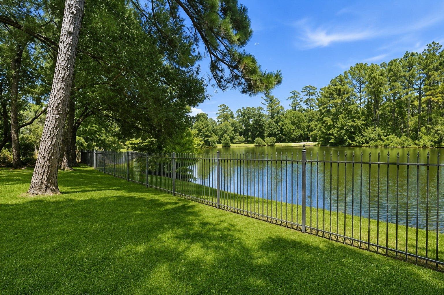 7 Pastoral Pond Circle, The Woodlands, TX 77380 Stunning property featuring serene water views and a beautiful, park-like setting.