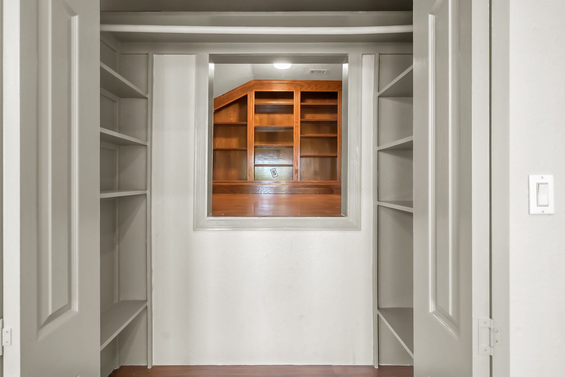12758 Aries Loop Loop, Willis, TX 77318 Inside the Closet of the Fifth Bedroom is a small Hidden Room that can be used as Storage