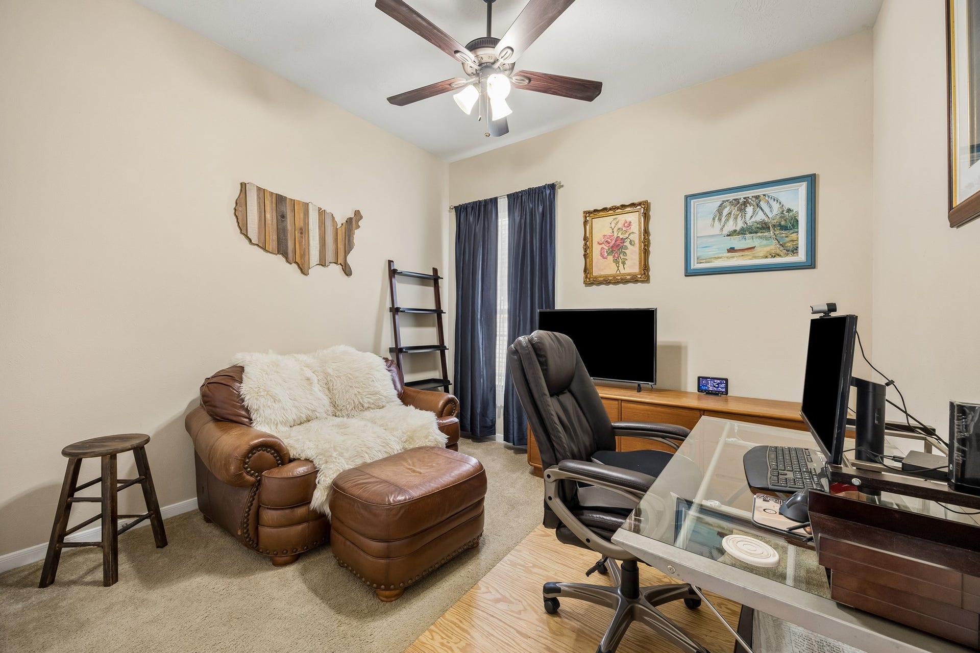26251 Caper Meadow Lane, Katy, TX 77494 Across from the Formal Dining room are two bedrooms down. This room is currently being used a a Study.