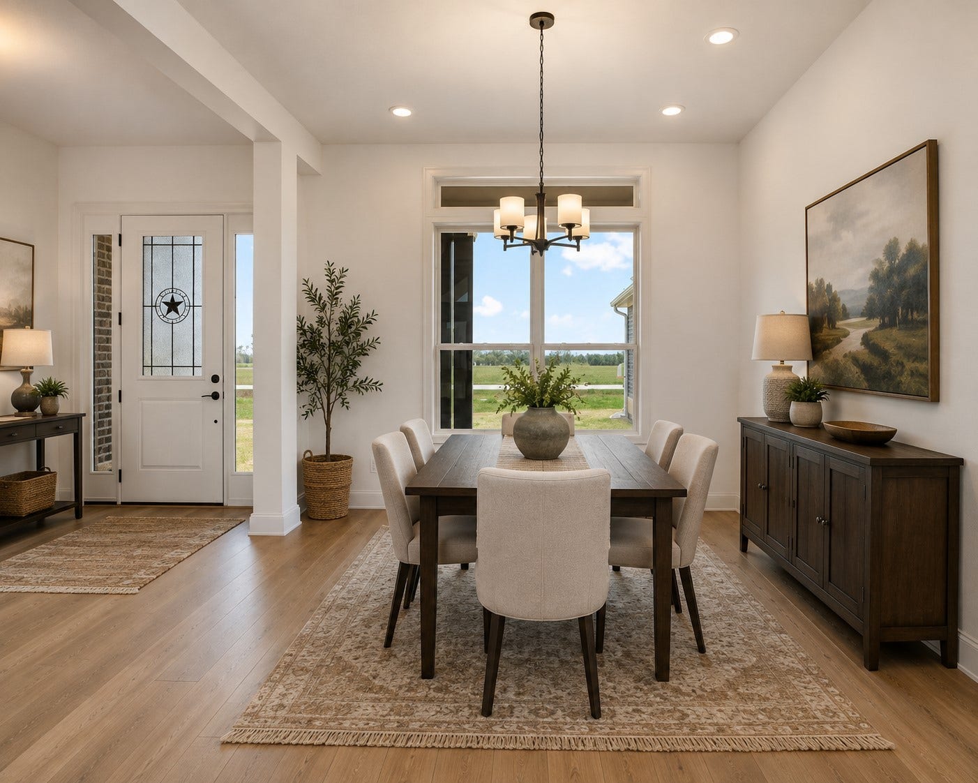 1819 Rymal Ranch Road, Alvin, TX 77511 An elegant dining room ready to host holidays and special occasions.