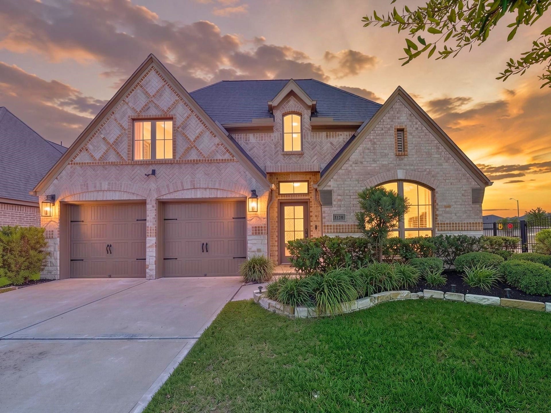 2138 Coyote Run Drive, Katy, TX 77494 Welcome to this beautifully designed single-story home tucked within the gated section of Firethorne, where timeless curb appeal, thoughtful design, and a desirable corner homesite create an exceptional first impression.