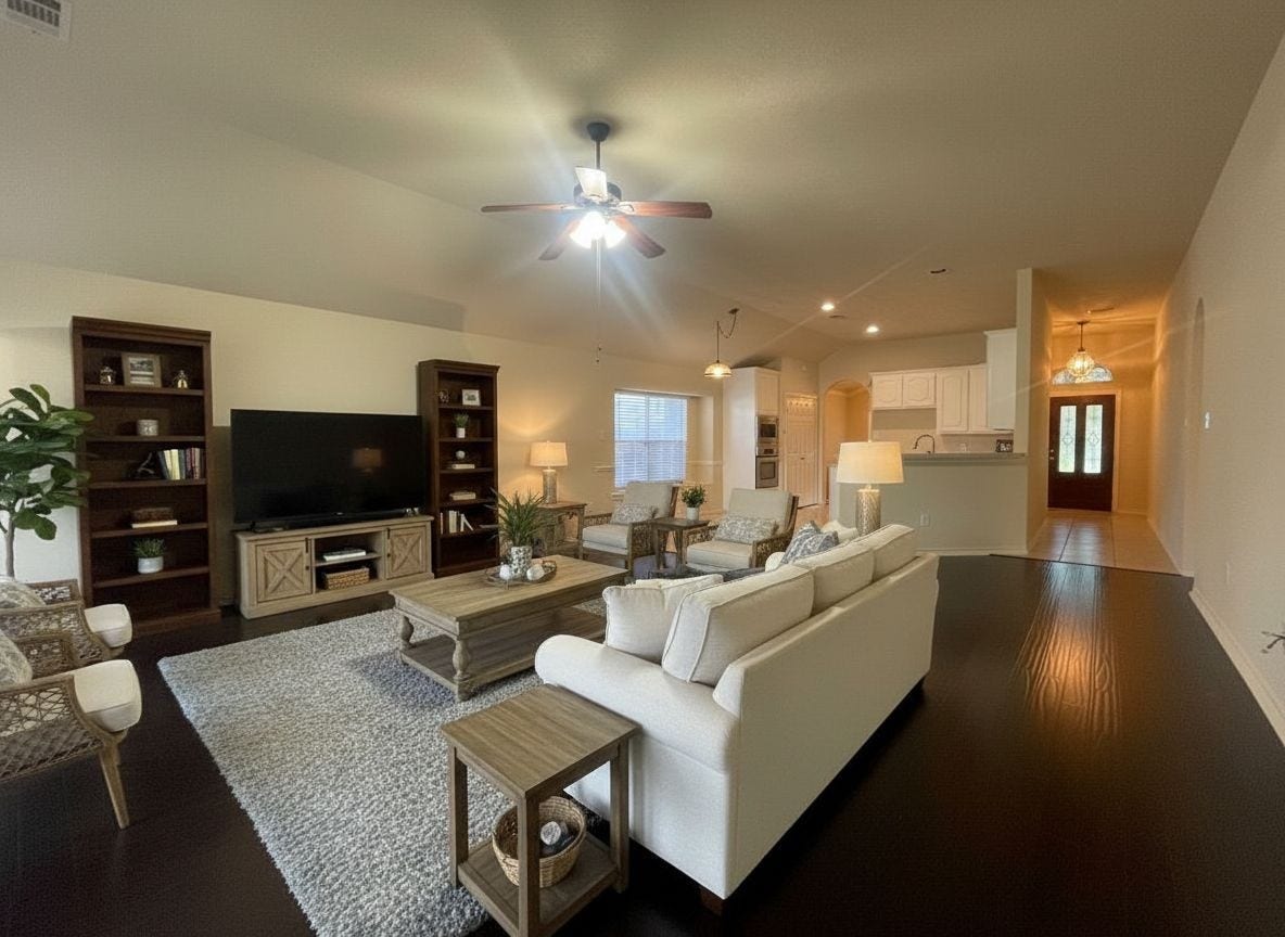 10011 Adobe Drive, Houston, TX 77095 AI Staged Photo