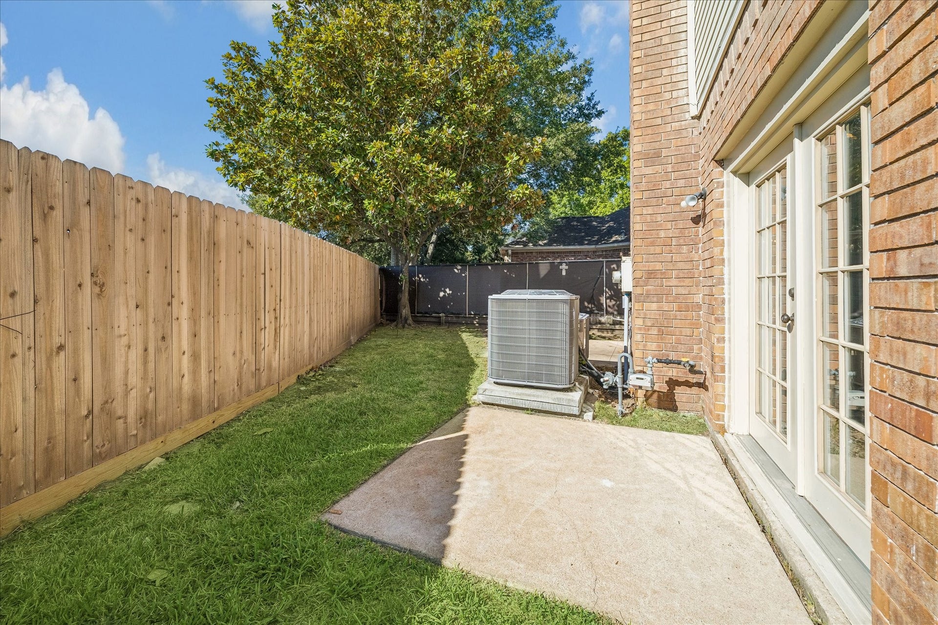 Back patio area