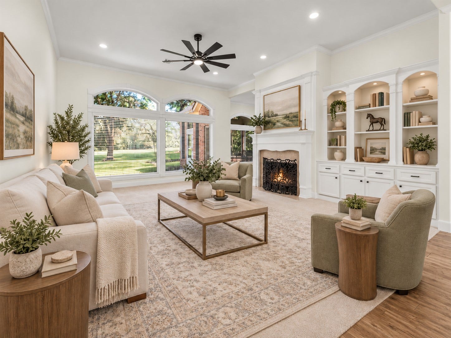 13 Royal Dalton Circle, Conroe, TX 77304 Living Room Virtually Staged