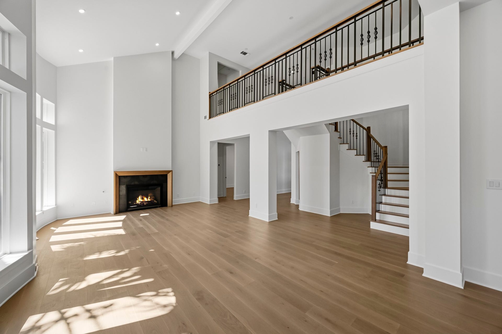 The dining and family room are open in every direction!
