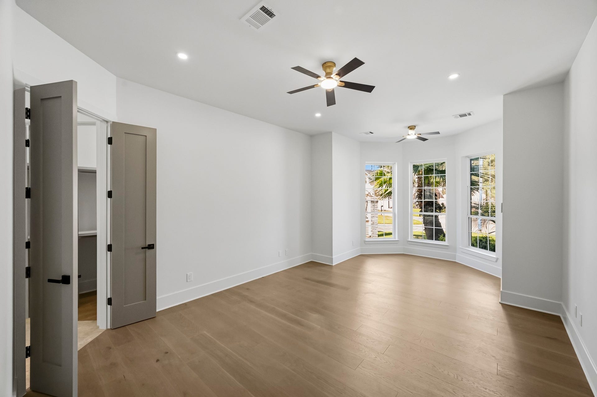Just off the foyer and gallery is the ground floor master suite!