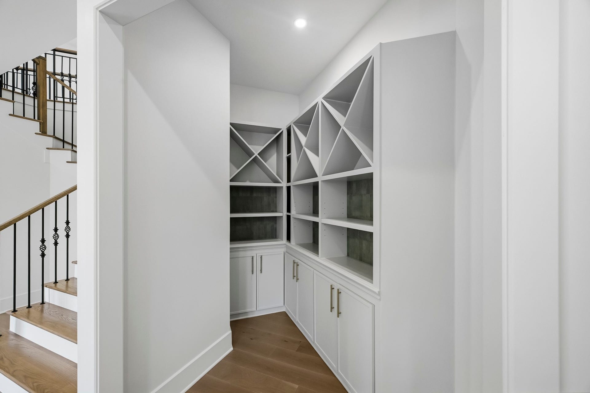 The wine grotto is tucked just off the kitchen and dining rooms!