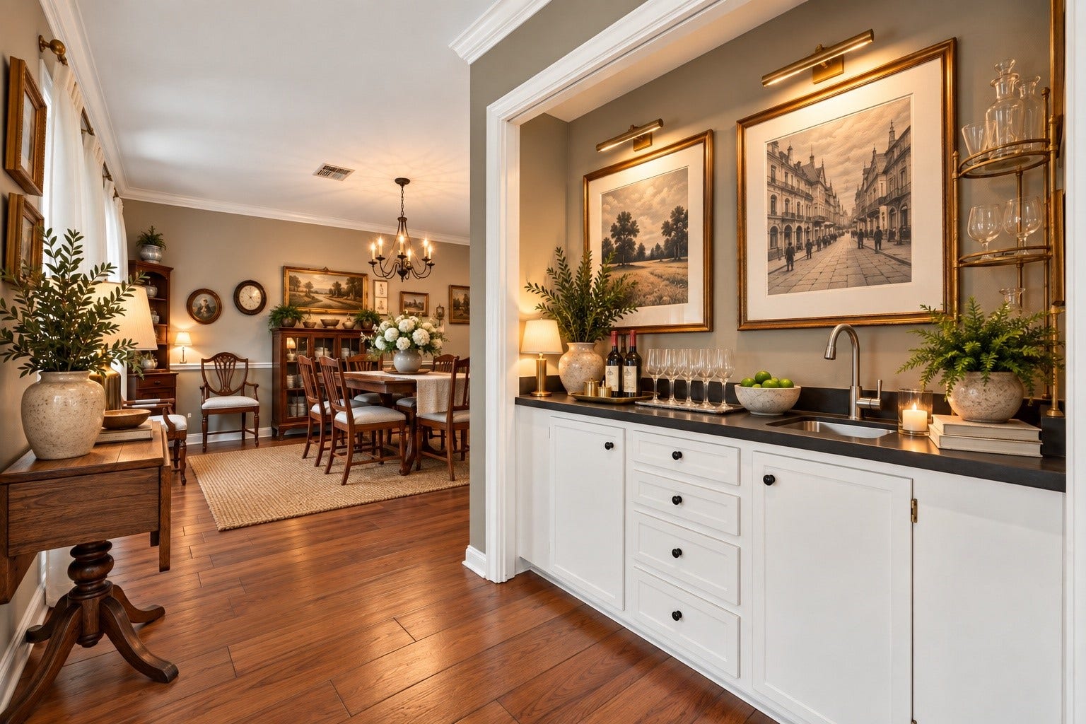 ** VIRTUALLY STAGED ** Wet bar