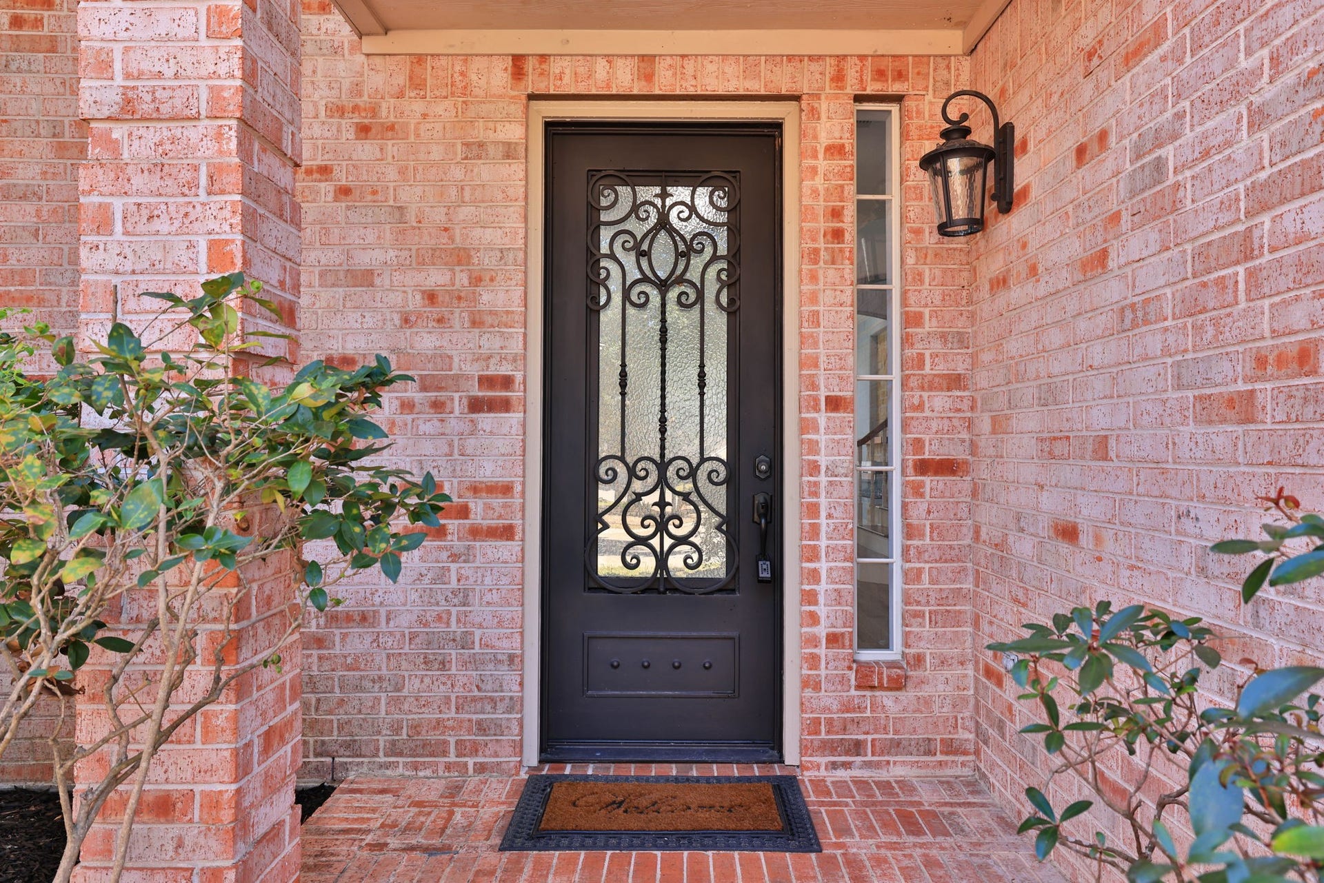 18302 Rittenhouse Park Court, Spring, TX 77379 The front door is recent and is a Canterra door where the glass opens.