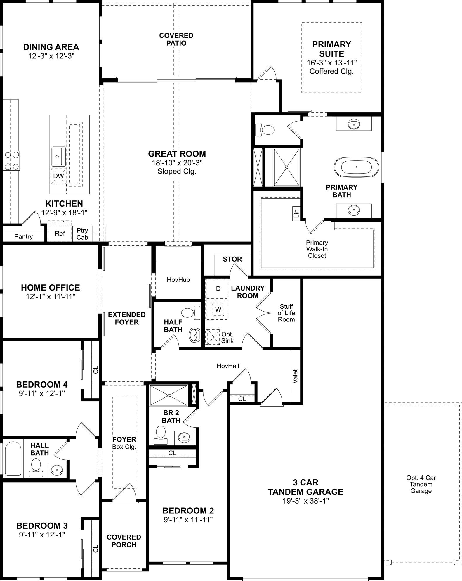 1801 S Wildflower Drive, Deer Park, TX 77536 The Glasgow floor plan by K. Hovnanian Homes. 1st Floor Shown. *Prices, plans, dimensions, features, specifications, materials, and availability of homes or communities are subject to change without notice or obligation.