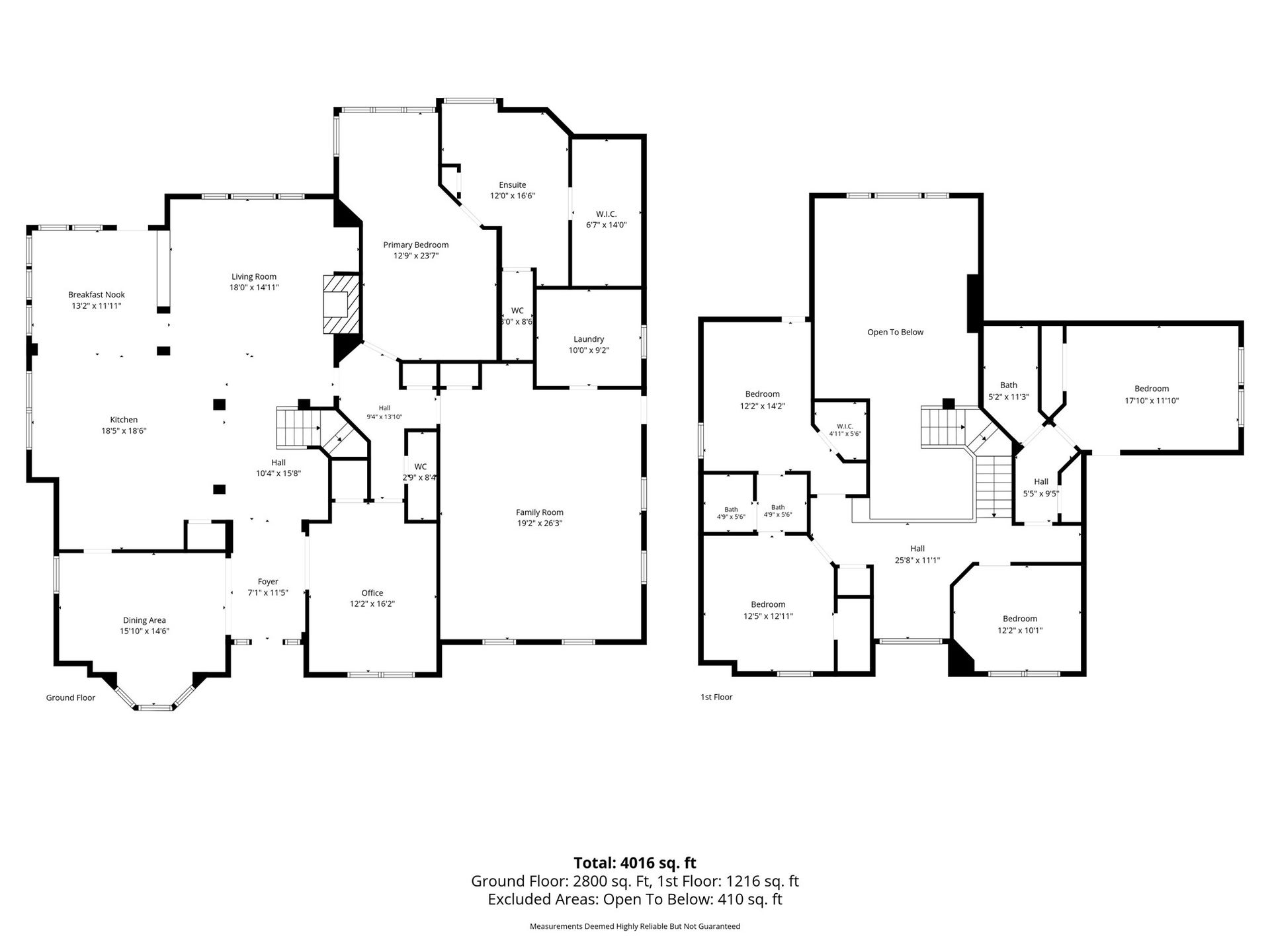5202 Cherry Ridge Road, Richmond, TX 77406 Comprehensive floor plan illustrating the home's spacious layout.