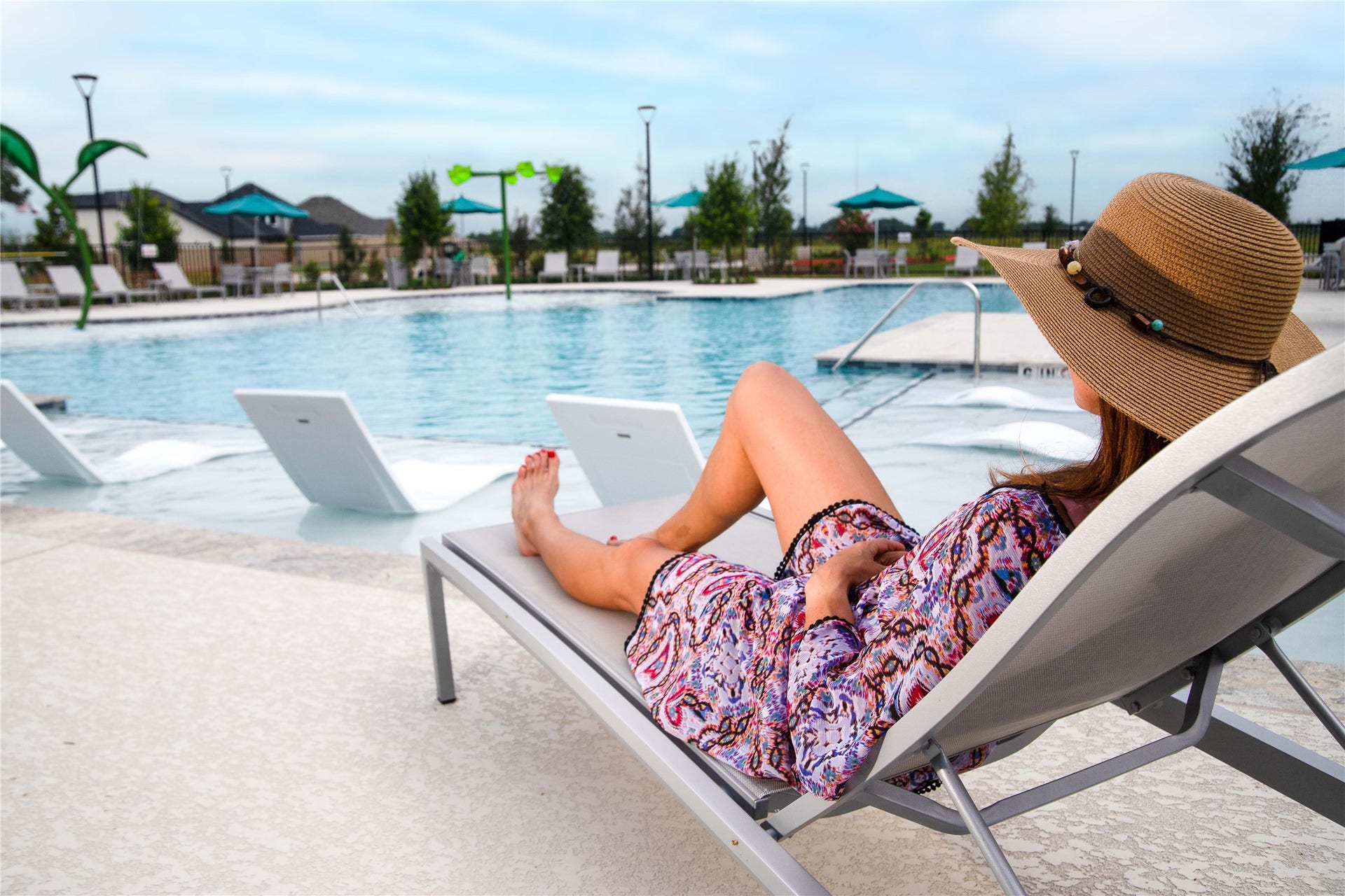Enjoy relaxing by the pool